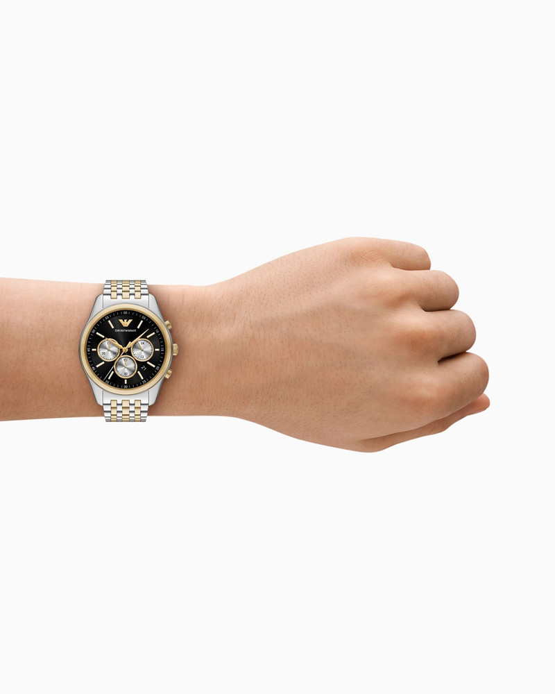 EMPORIO ARMANI CHRONOGRAPH TWO-TONE STAINLESS STEEL WATCH outlook