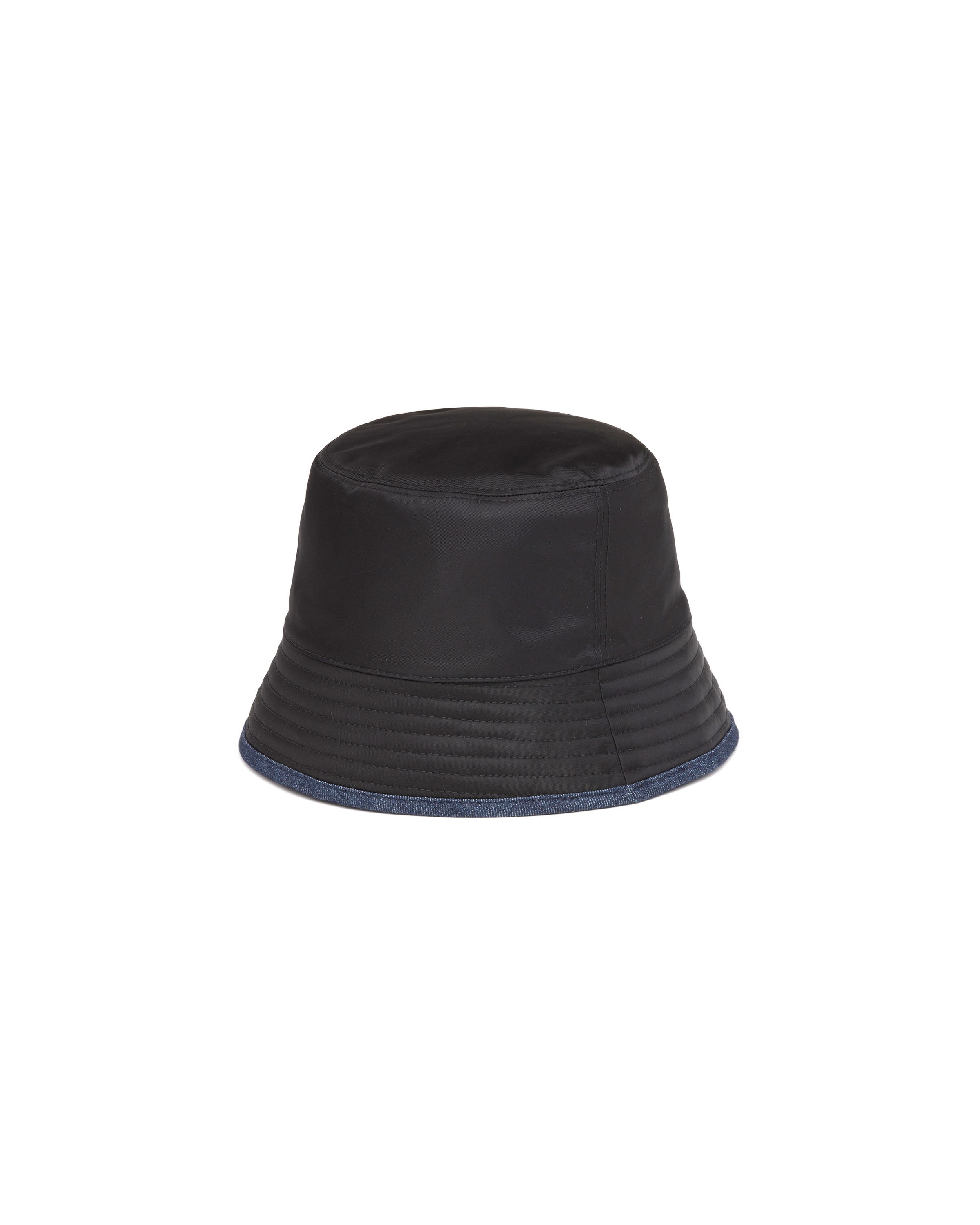 Re-Nylon and denim bucket hat - 3