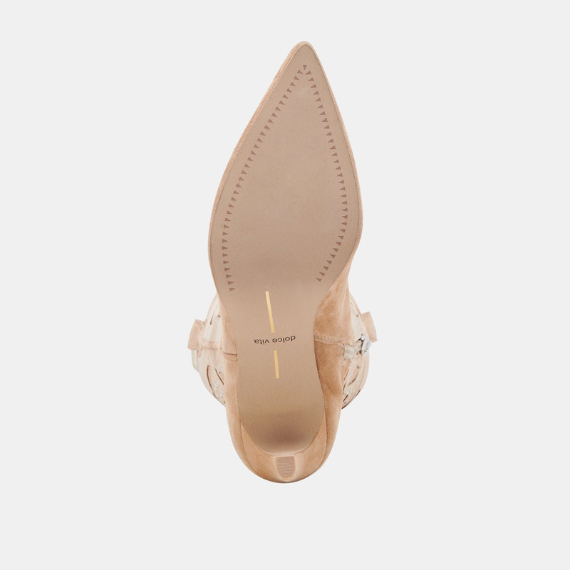 FINLEY STUD BOOTS CAMEL SUEDE 9