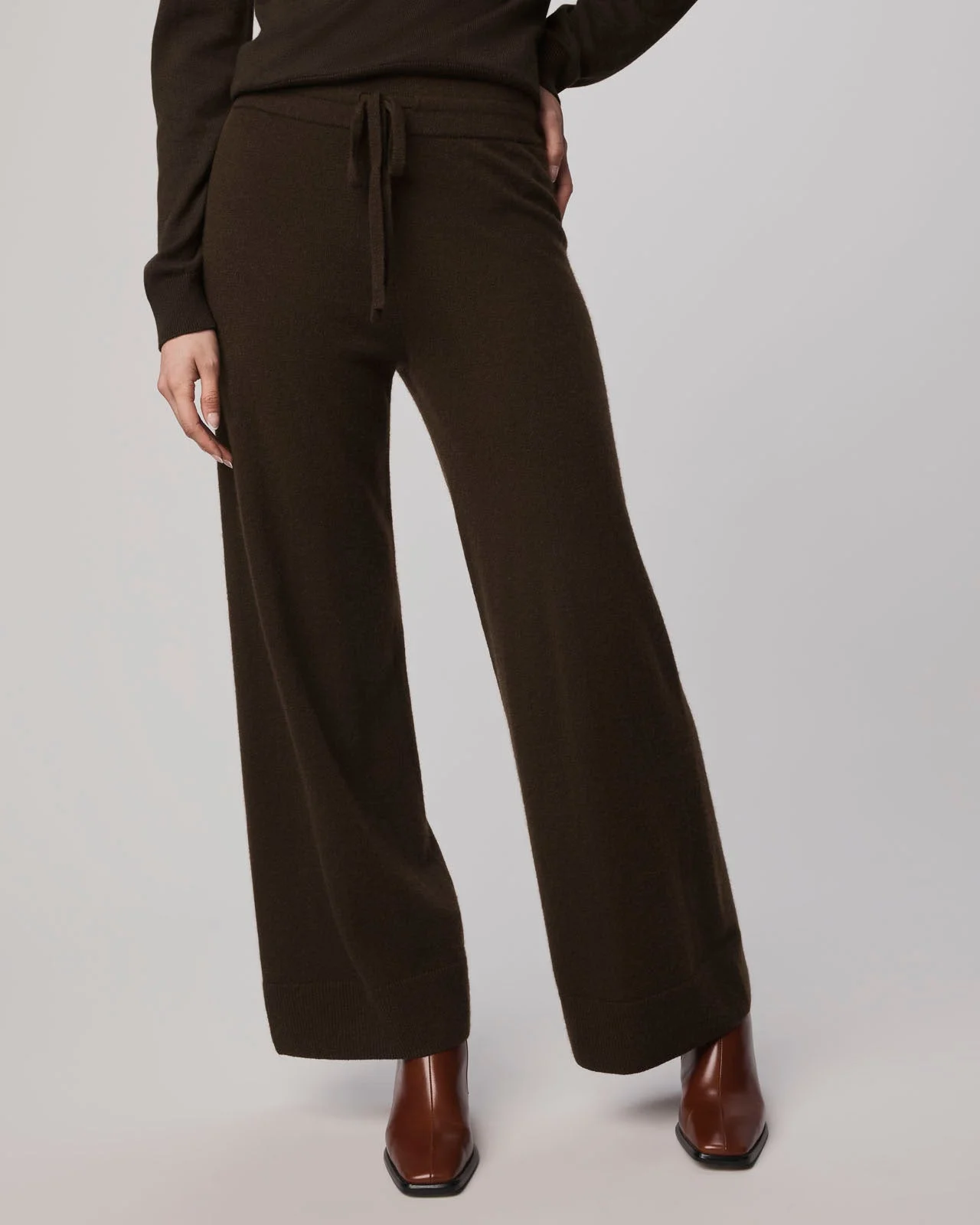 Tori Cashmere Wide Leg Pant - 1
