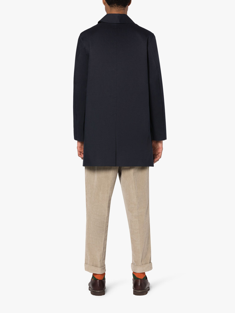 DUNKELD NAVY BONDED COTTON SHORT COAT 4