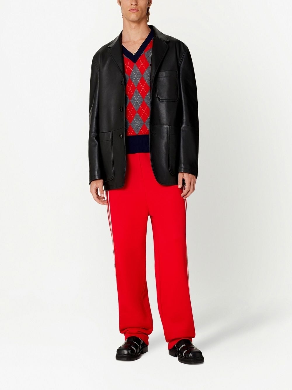 side-stripe drawstring track pants - 2