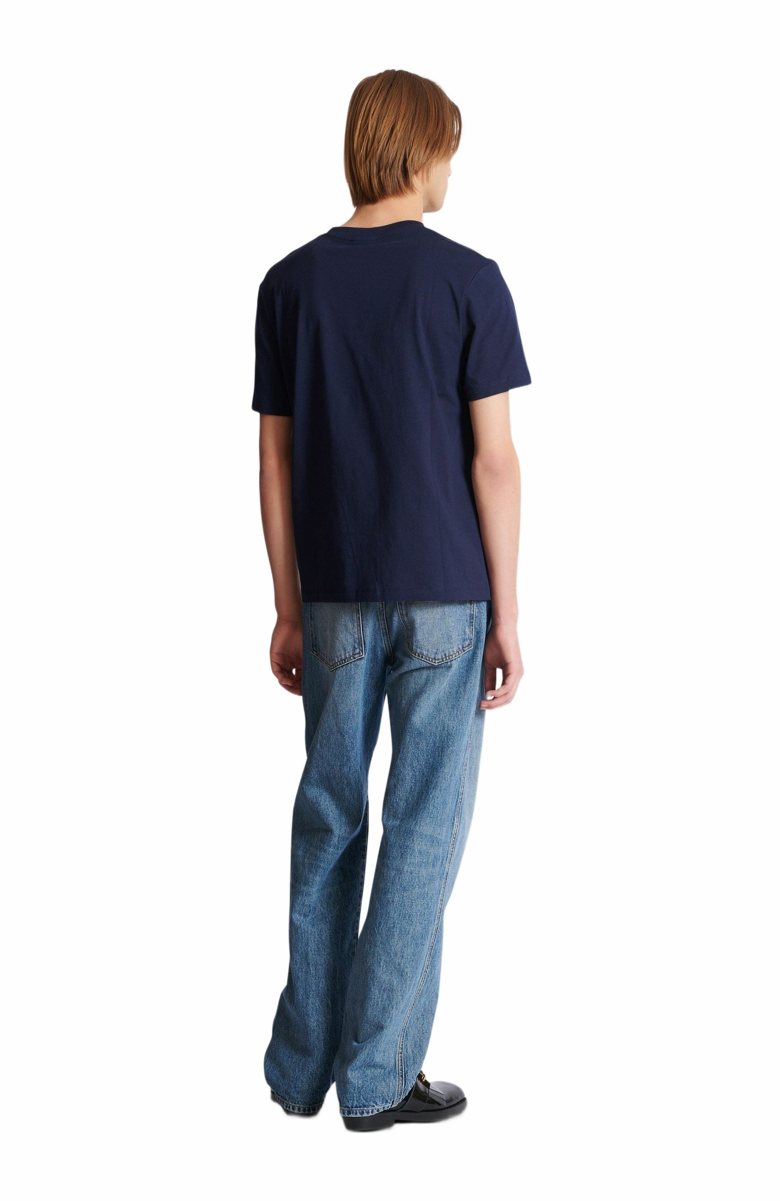 Small Balmain Stamp printed T-shirt in Navy at Nordstrom - 3