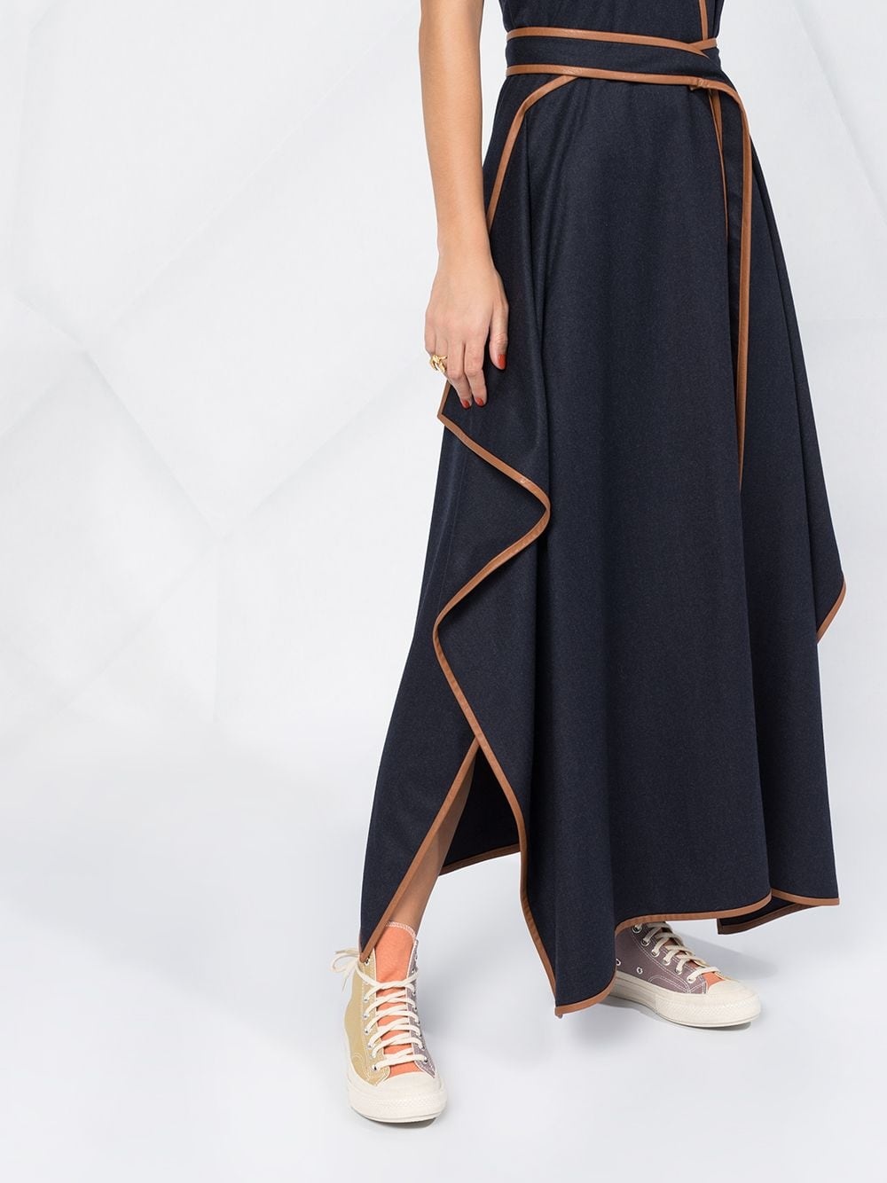 Eloise contrast-trim maxi-dress - 3