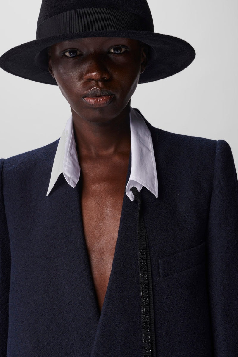 Grabiëlle Collarless Jacket Brushed Wool - 5