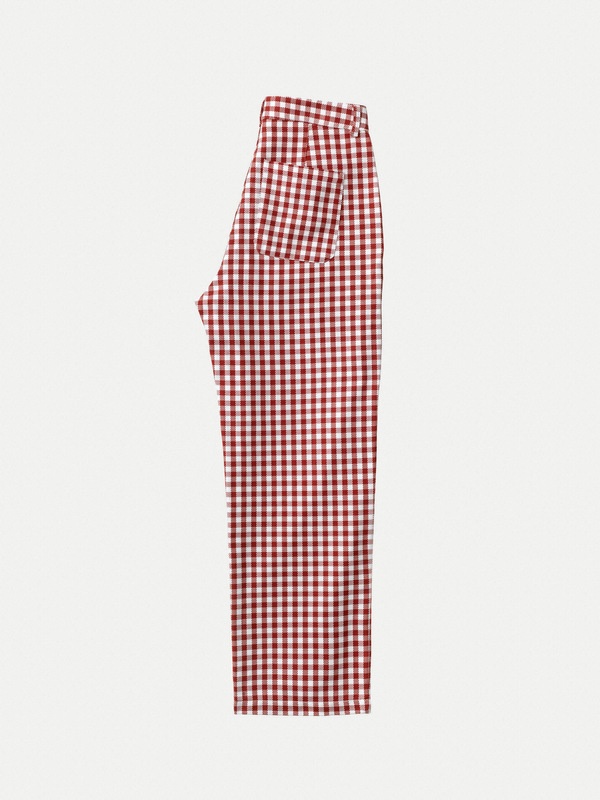 Willa Pants Checked Red/White - 6