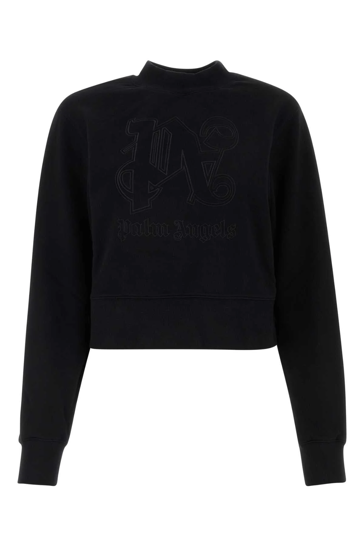 Palm Angels Women Black Cotton Sweatshirt - 1