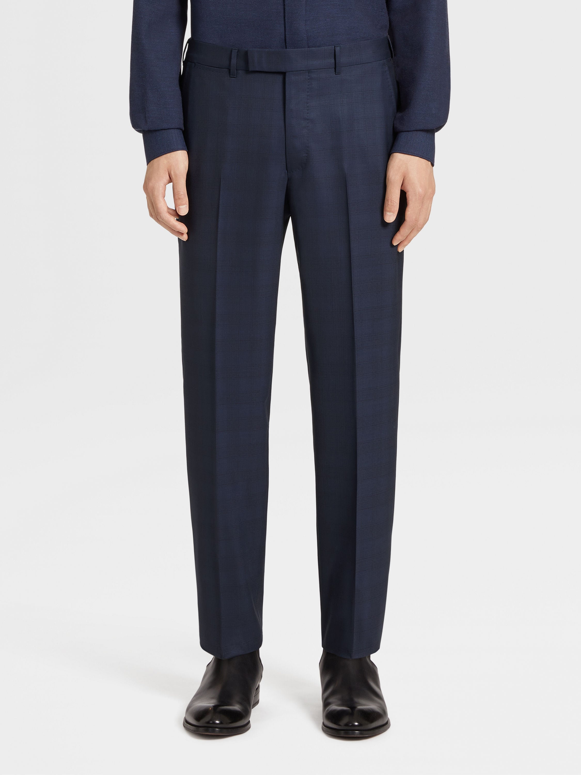 NAVY BLUE CENTOVENTIMILA WOOL SUIT - 5