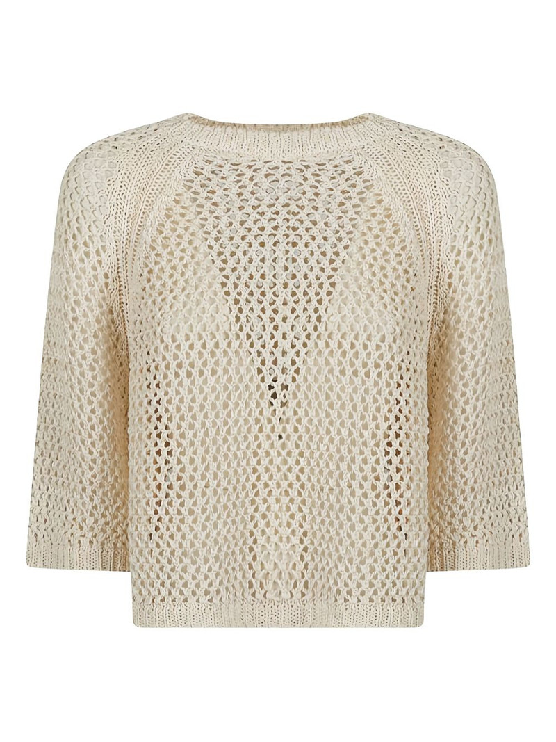 open-knit cotton jumper 1