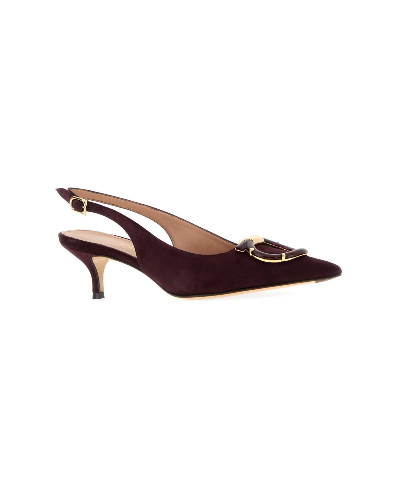 Aubergine Suede Sara 40 Pumps - 2