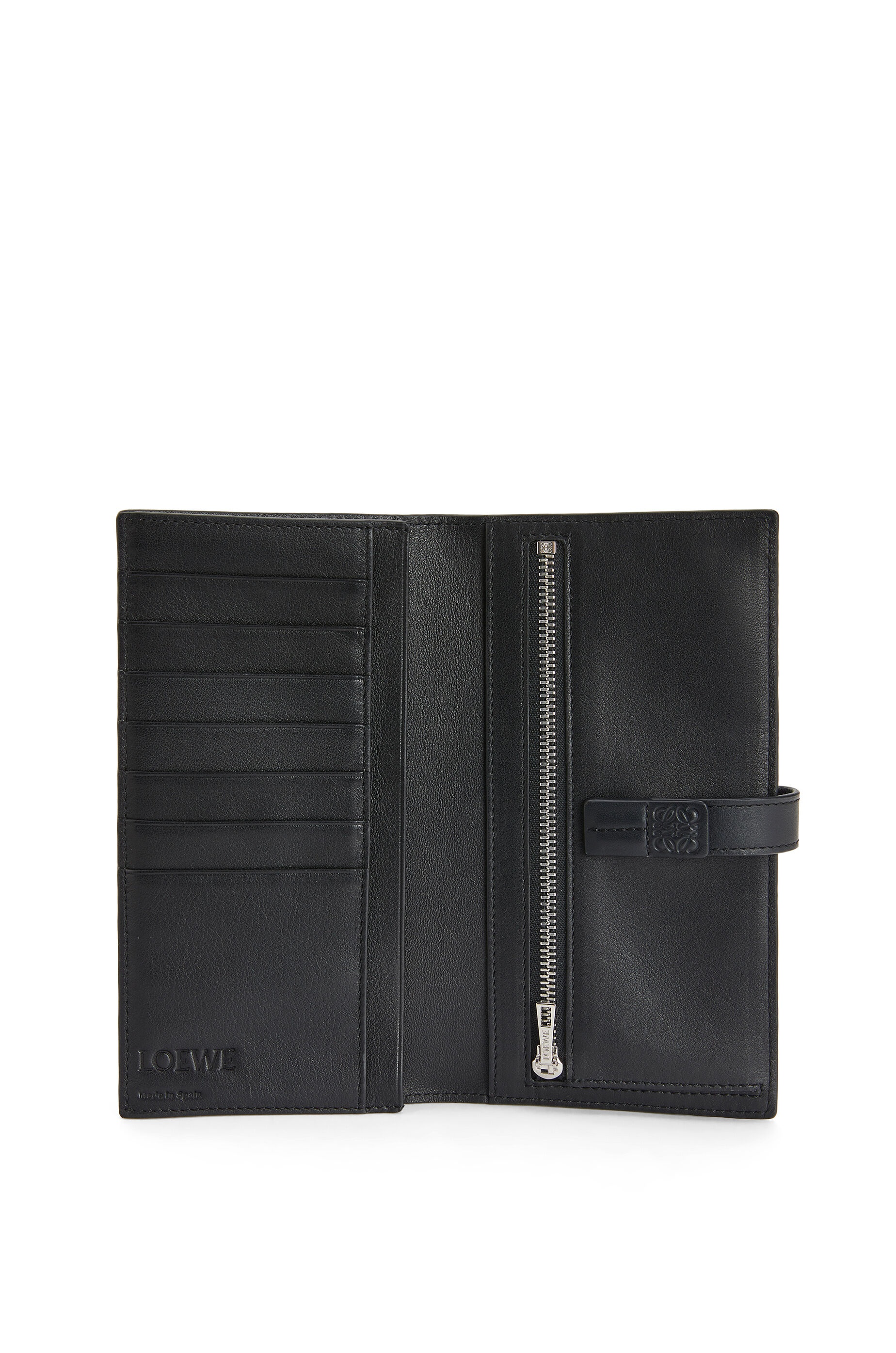 Large vertical wallet in soft grained calfskin - 4