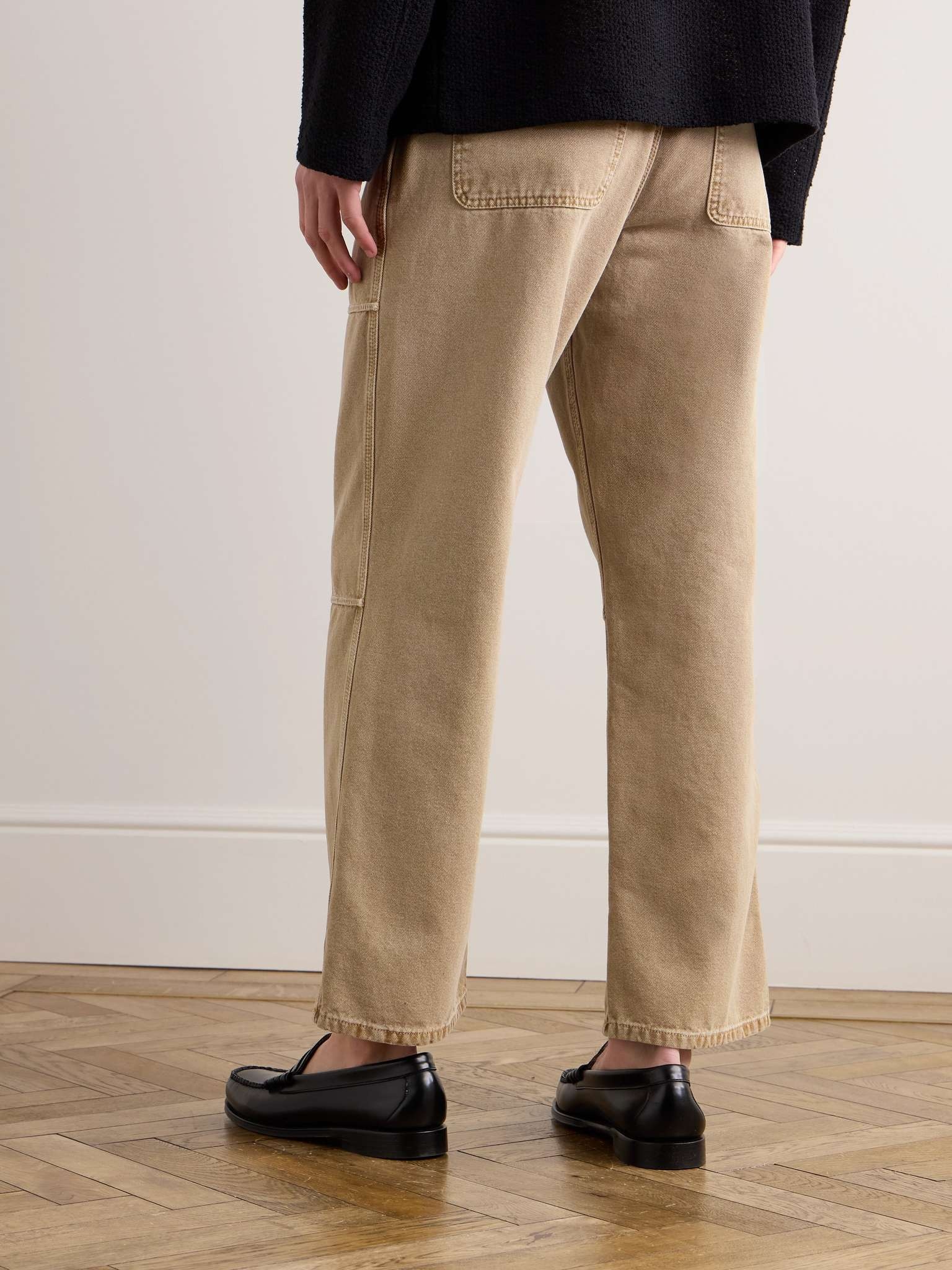 Straight-Leg Panelled Cotton-Canvas Trousers - 4
