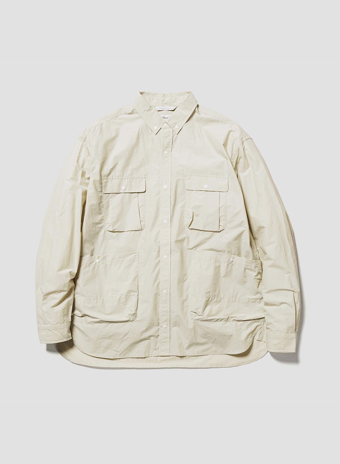 Nanga C/N Ripstop Camp Shirt in Light Beige - 1
