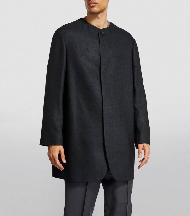 Silk Button-Up Coat 3