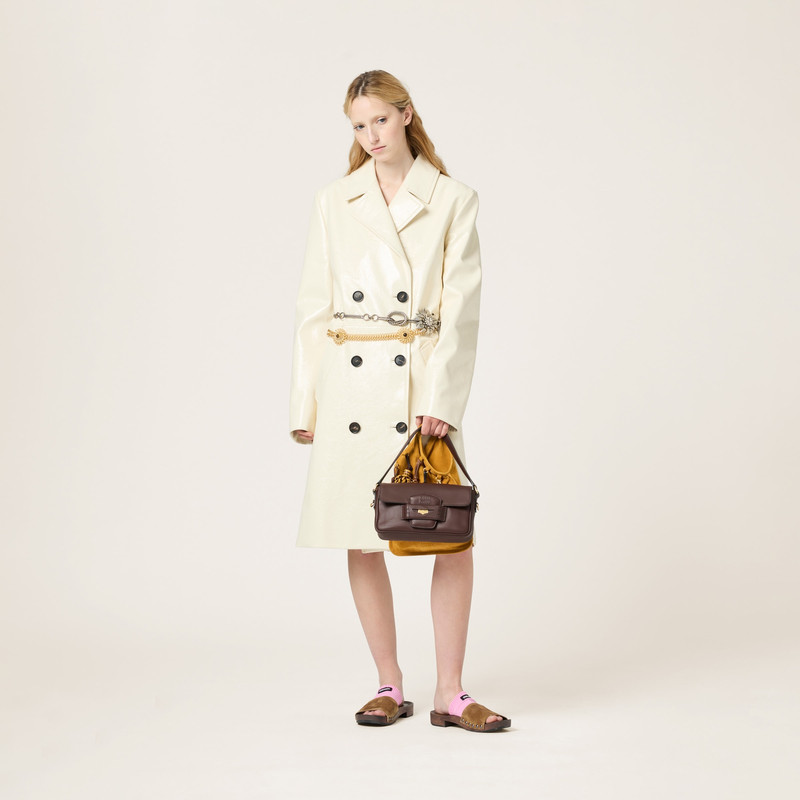 Miu Miu Double-breasted naplak coat outlook