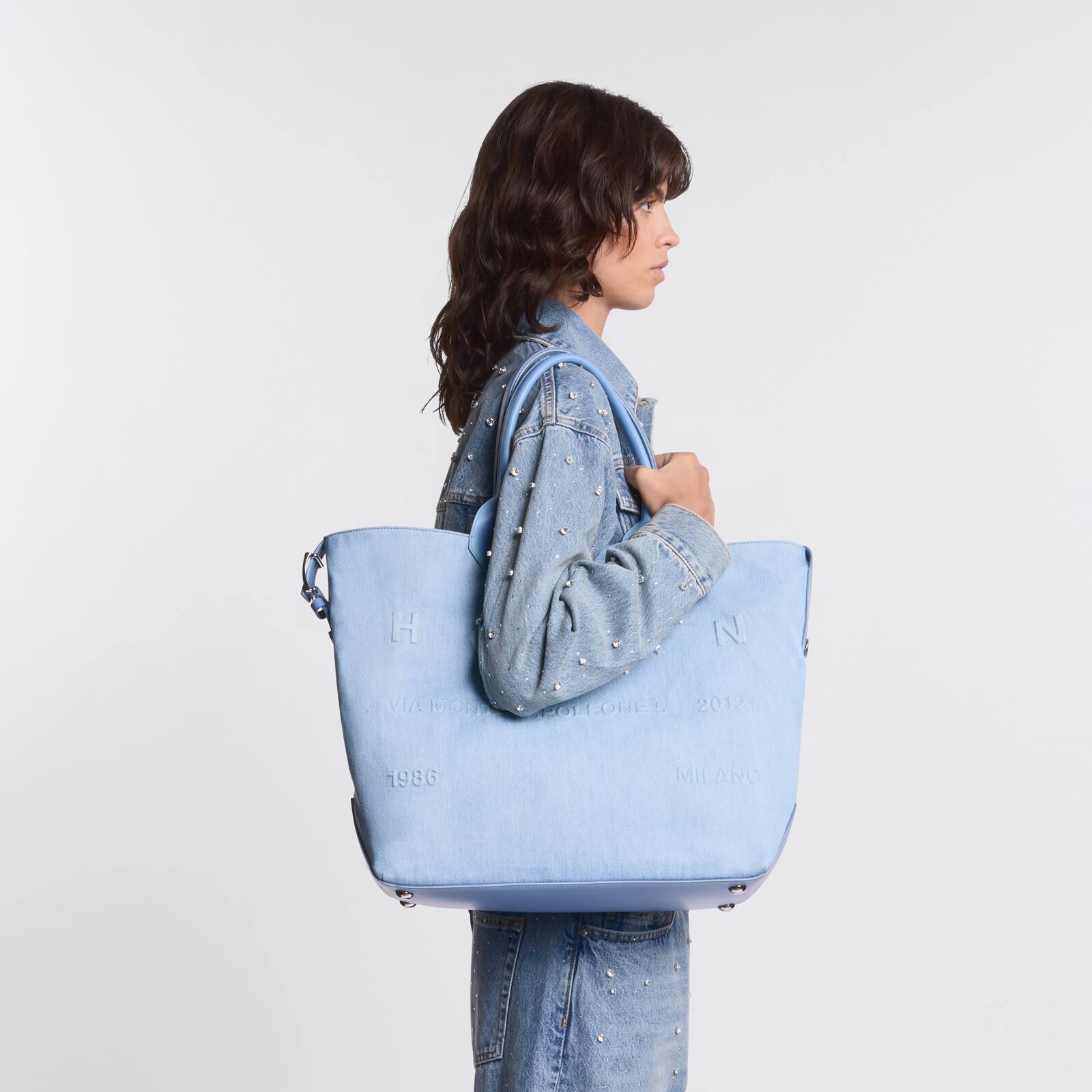 Hogan Script Shopping Bag Large - 8
