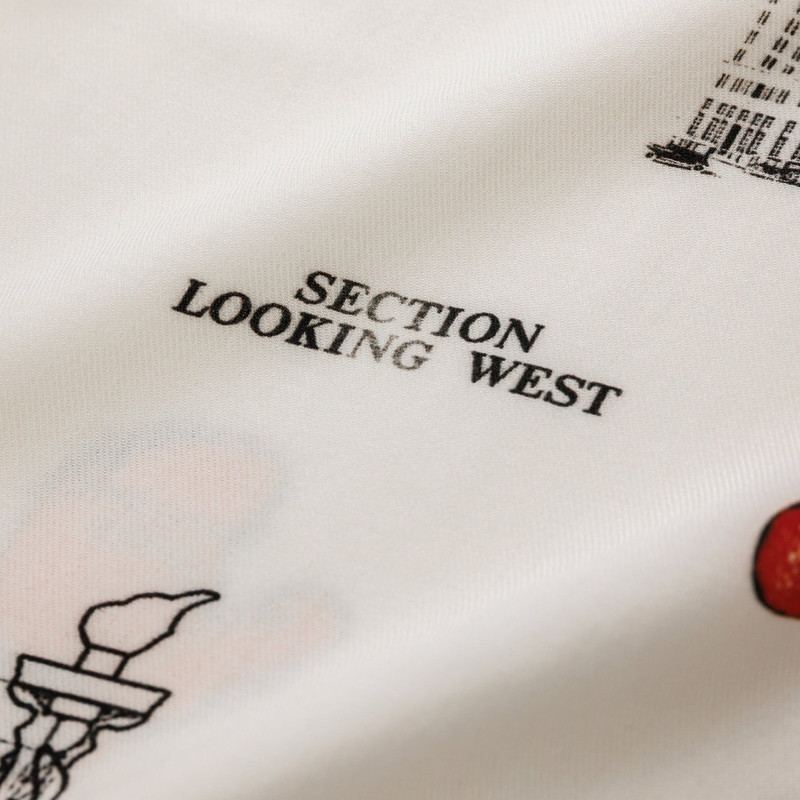 NY Sketch Vintage White + Red + Black Shirt 6