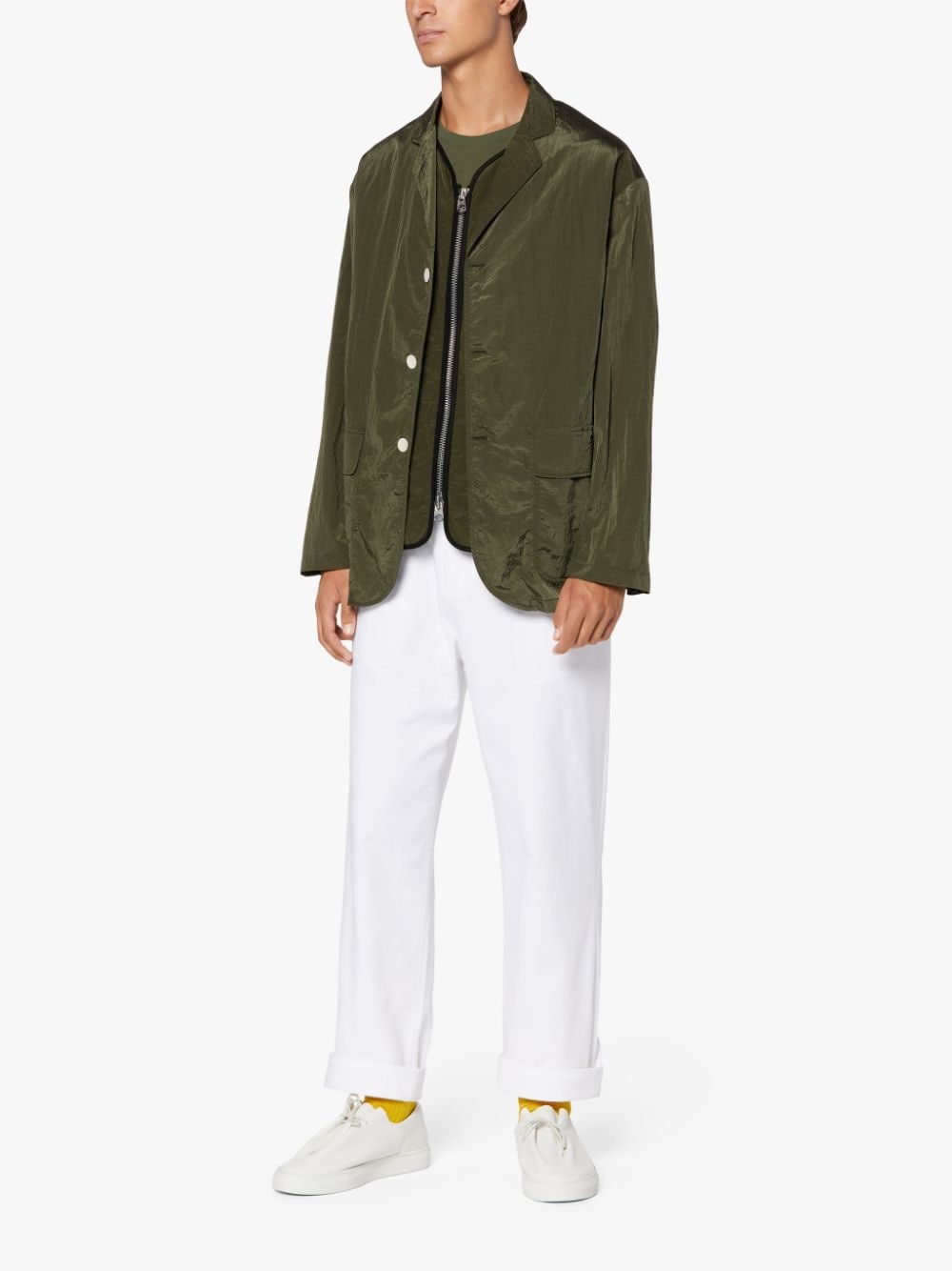 GENERAL MILITARY GREEN NYLON GILET | GQM-211 - 4
