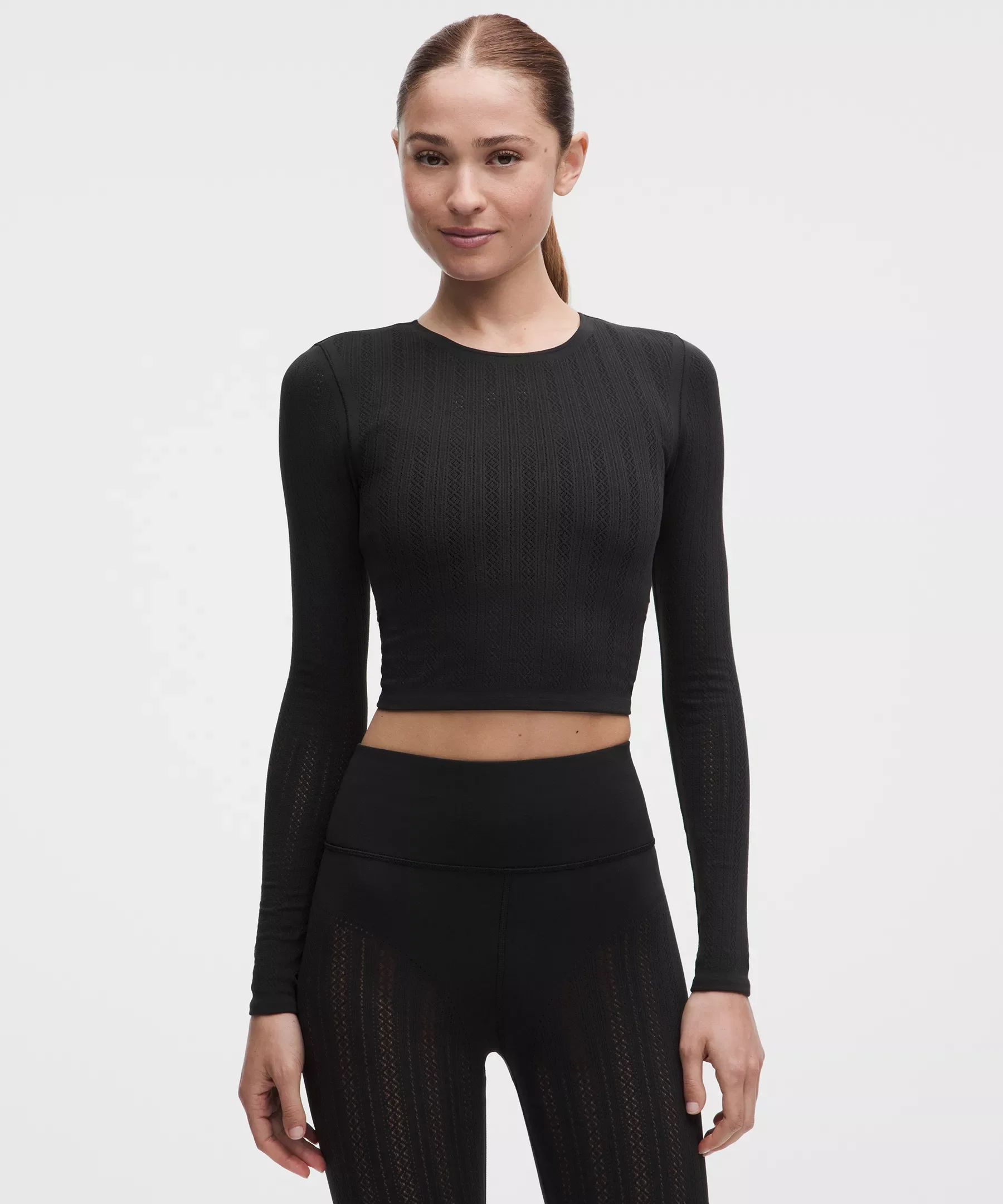 RevealKnit Pointelle Long-Sleeve Shirt - 1