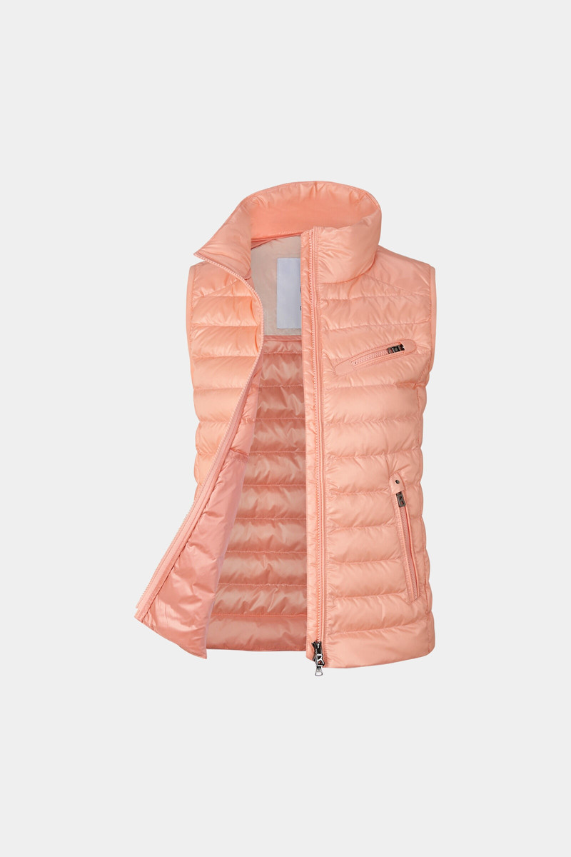 Florisa lightweight down vest in Pink 7