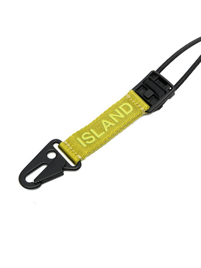 Stone Island logo-print drawcord keyring outlook