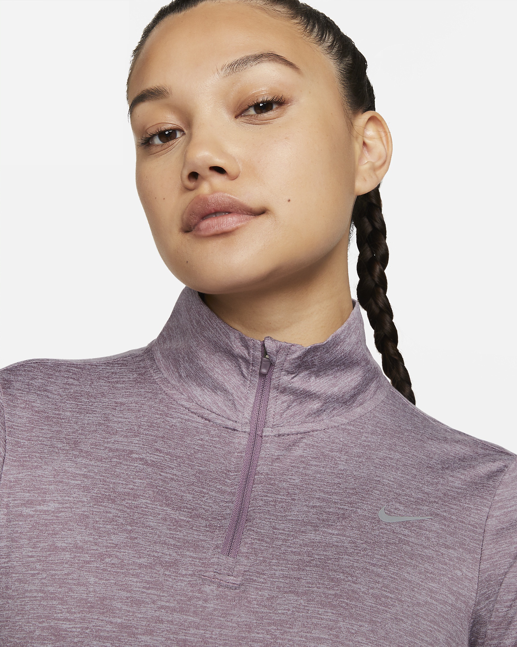 Nike Women's Swift Element UV Protection 1/4-Zip Running Top - 3