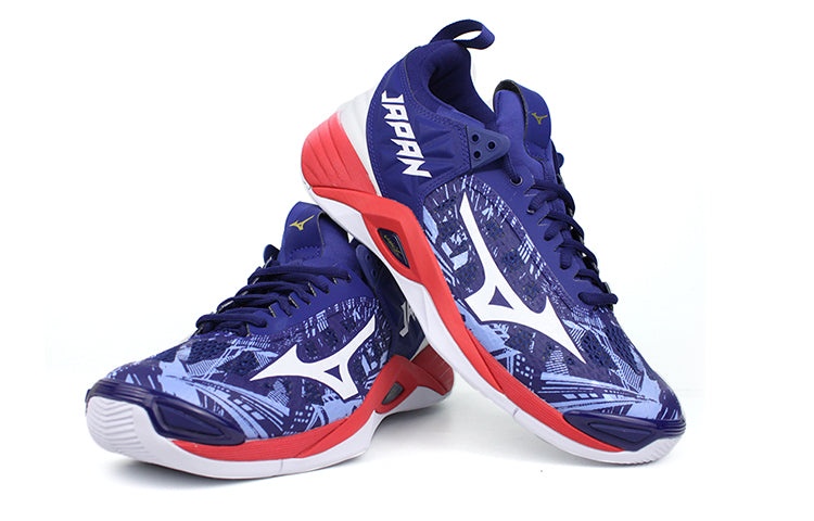 Mizuno Wave Momentum 2 Blue/Red V1GA191164 - 4