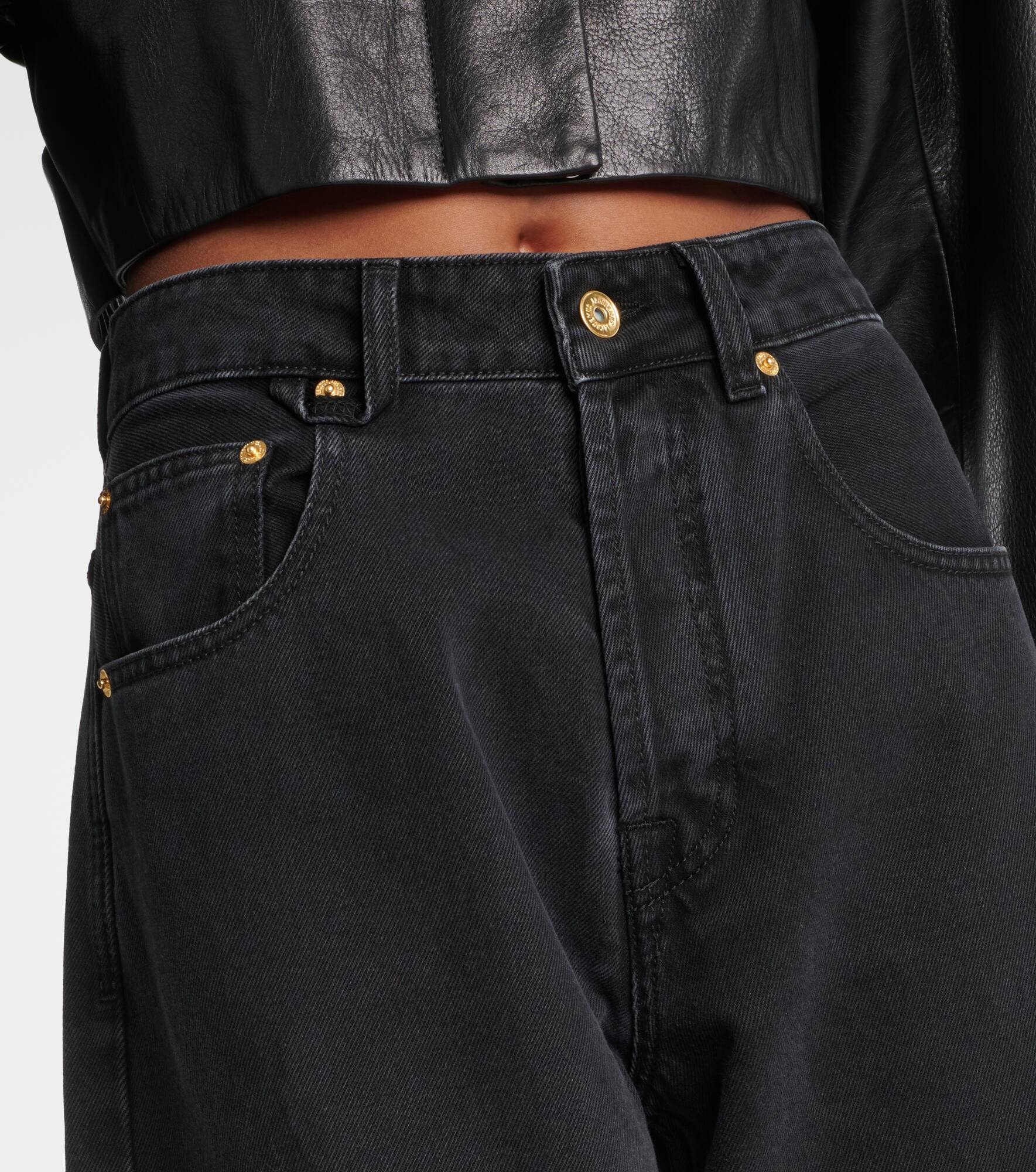 Le de-Nîmes Large wide-leg jeans - 4