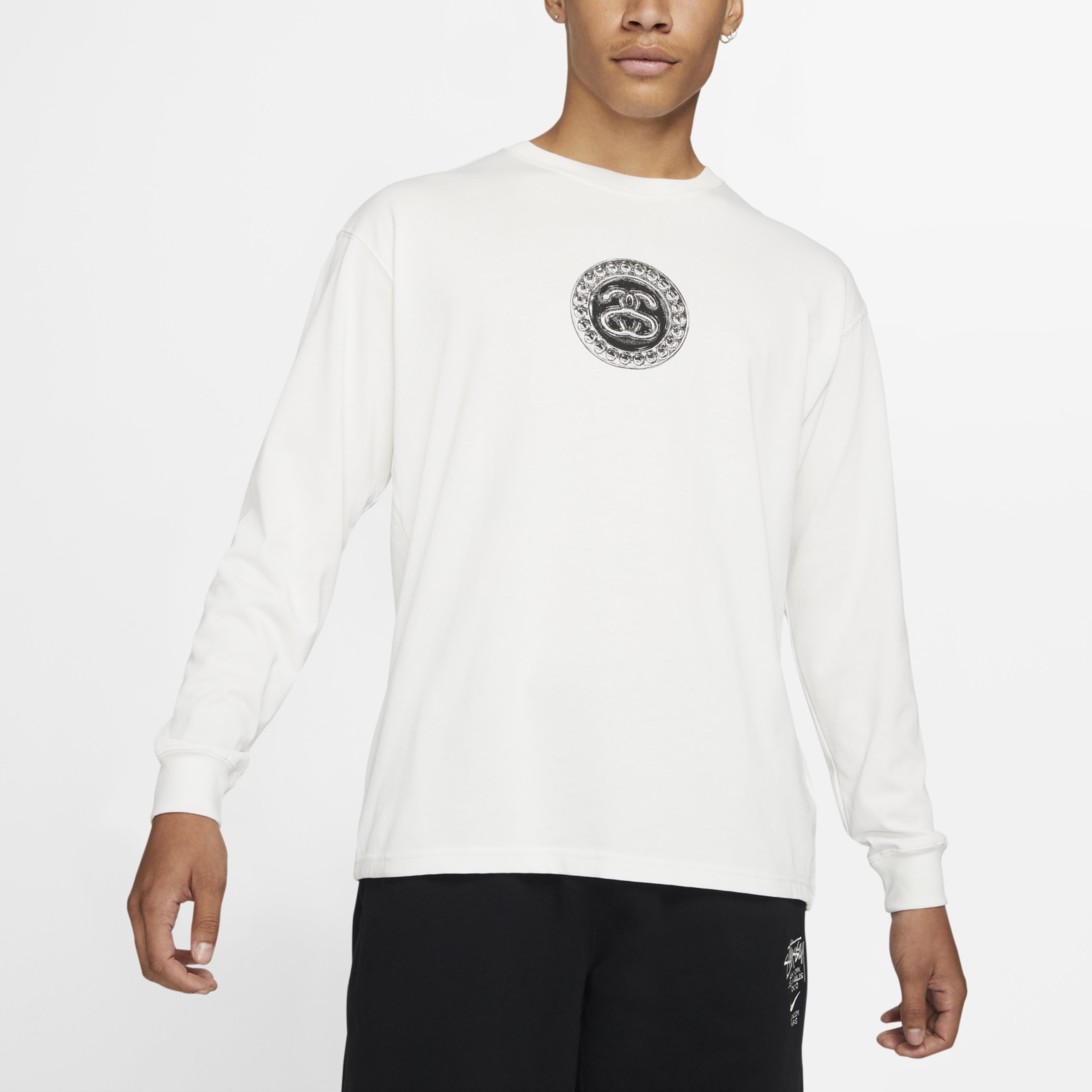 Stussy x Nike Crossover Round Neck Pullover Long Sleeves Unisex White DD3345-121 - 3