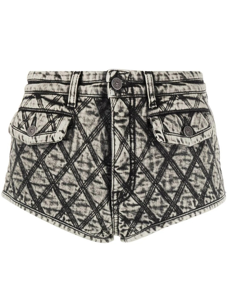 diamond-quilted hot-pants 1