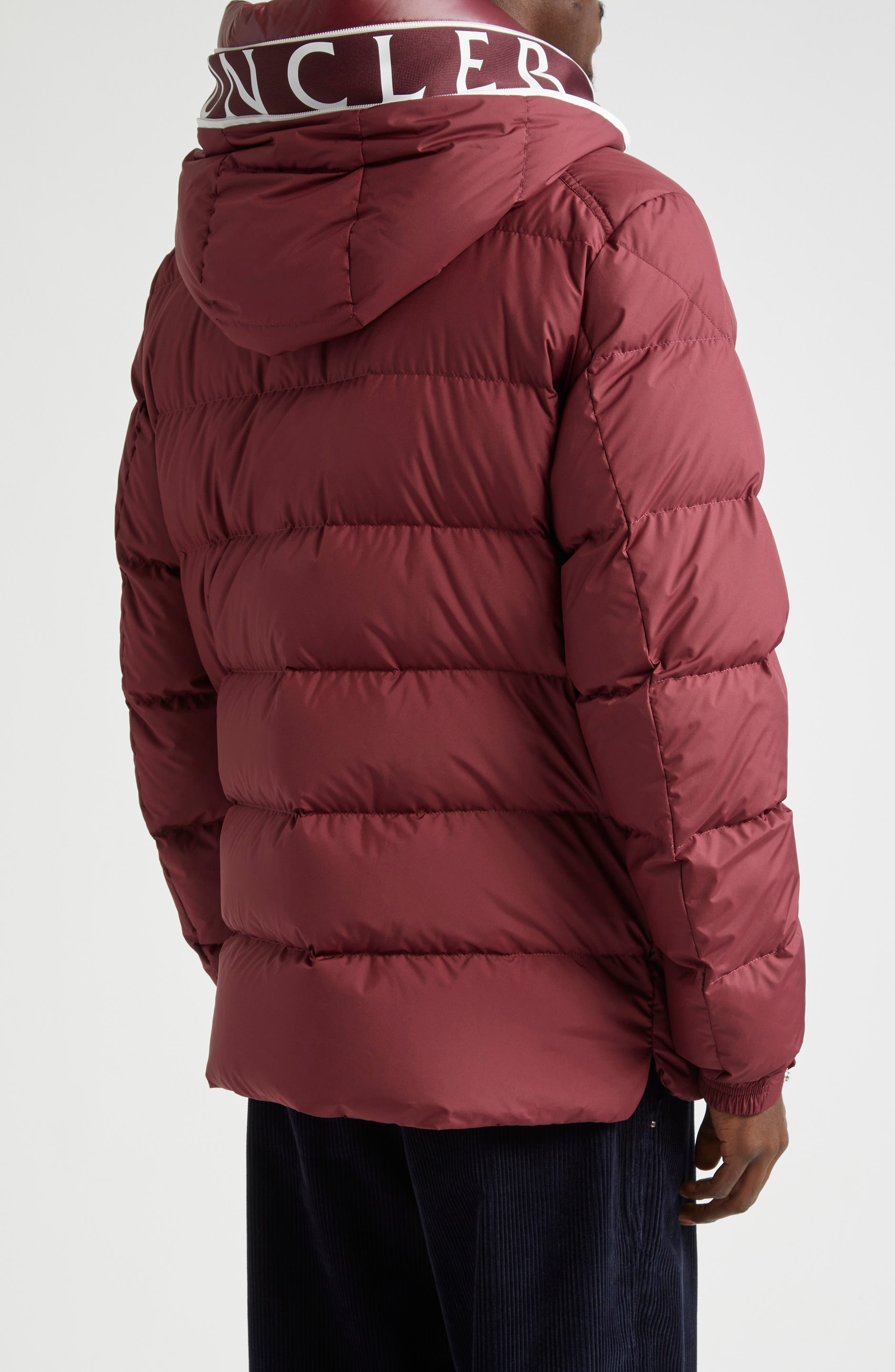 Moncler Cardere Hooded Down Puffer Jacket in Red at Nordstrom - 3
