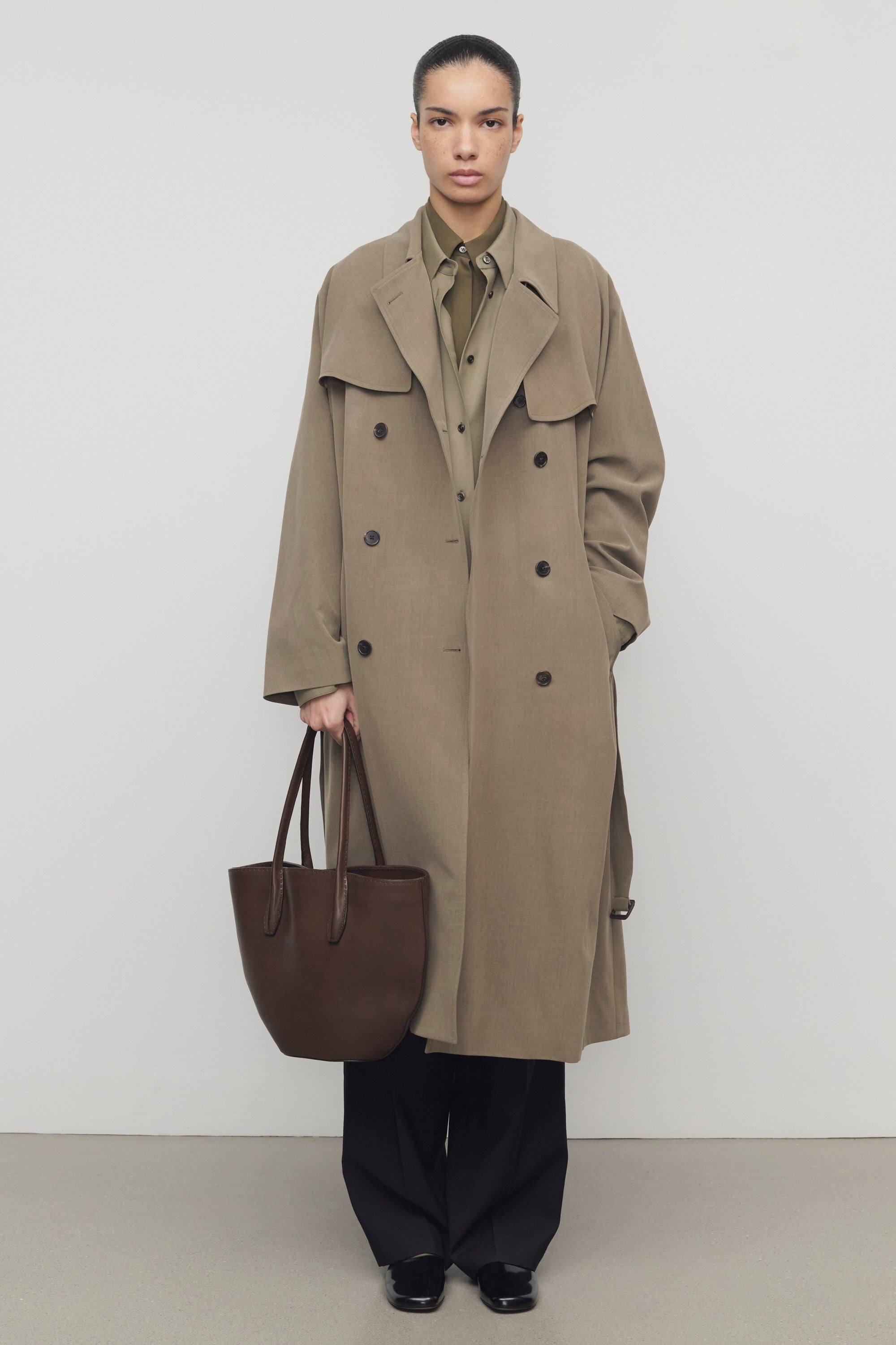 Rhydian Coat in Wool and Silk - 4