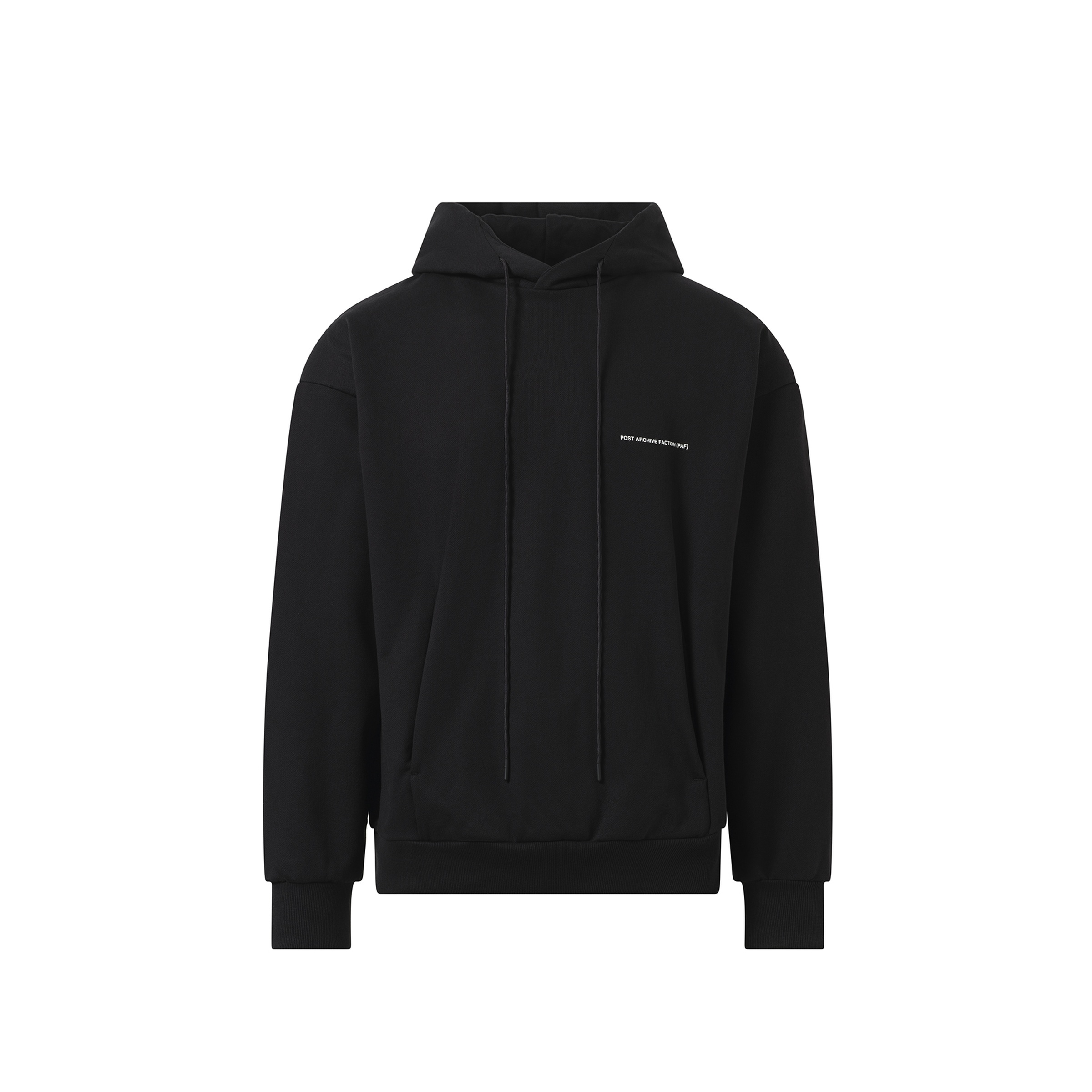 Post Archive Faction (PAF) 8.0 Knit Hoodie Right Black | UJNG