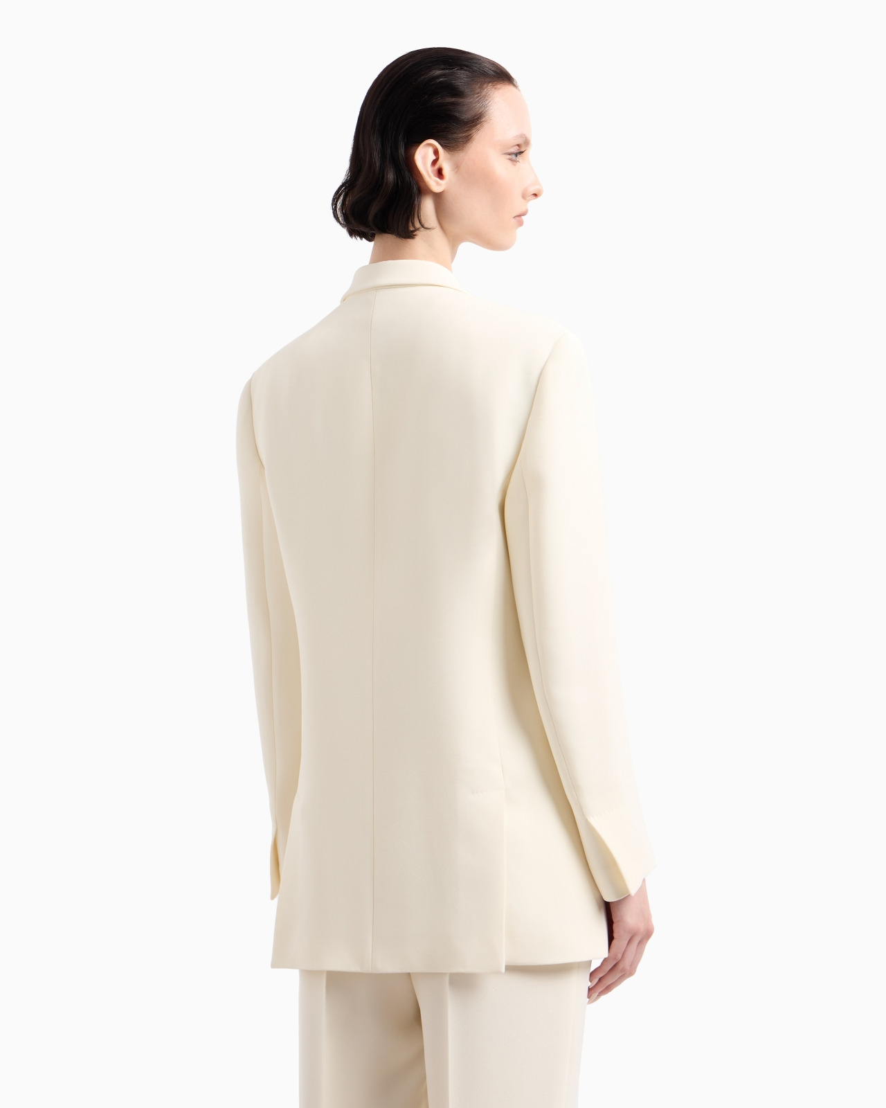 GLITTER SILK-CADY SINGLE-BREASTED JACKET - 3