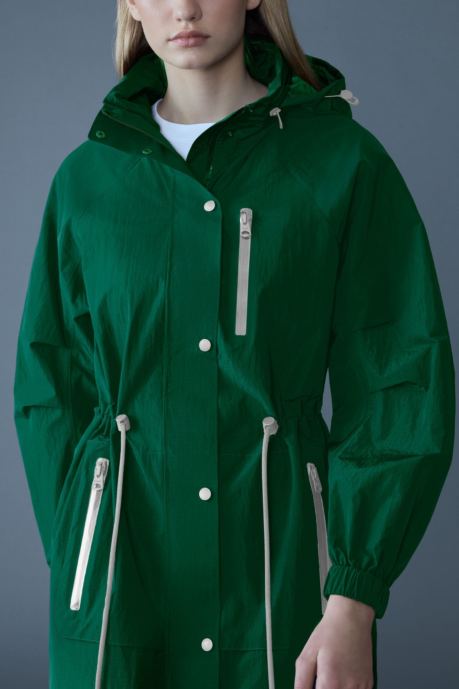MAKAYLA Knee-Length Lightweight Rain Jacket - 2