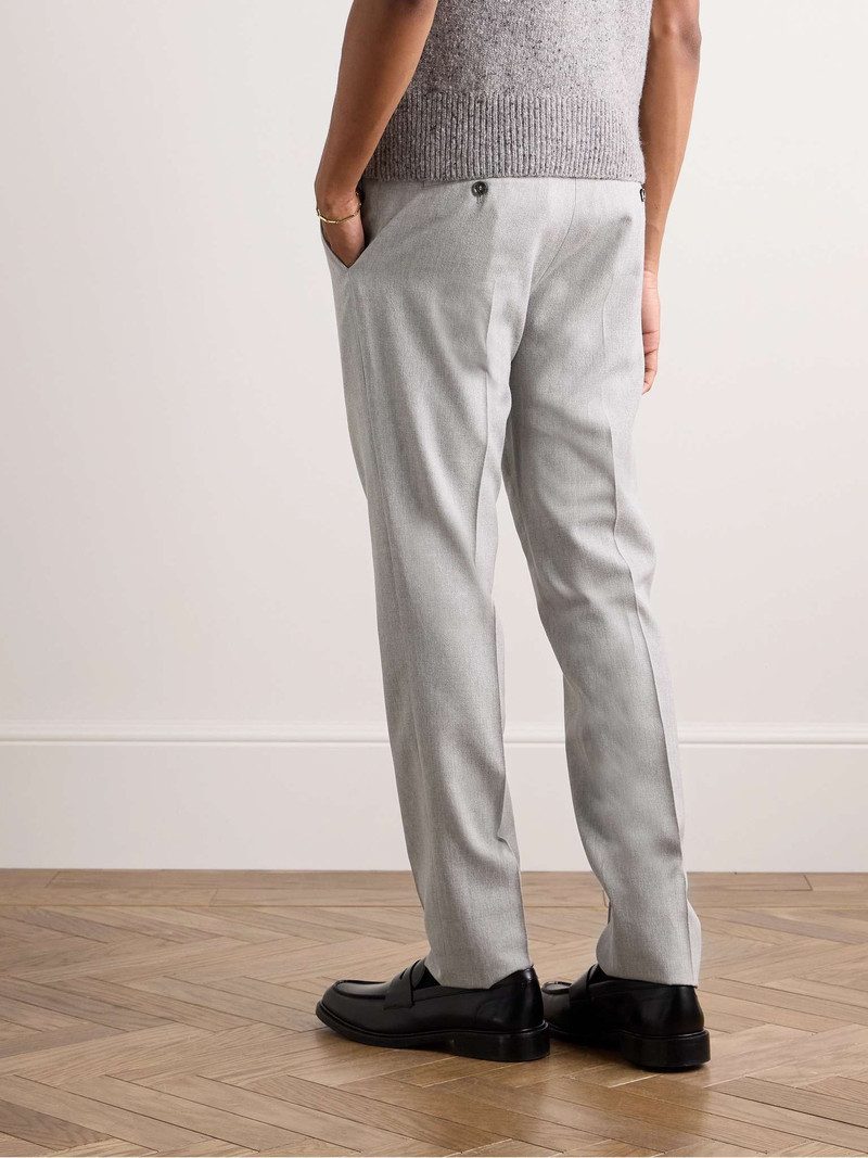 Slim-Fit Tapered Wool Trousers 4