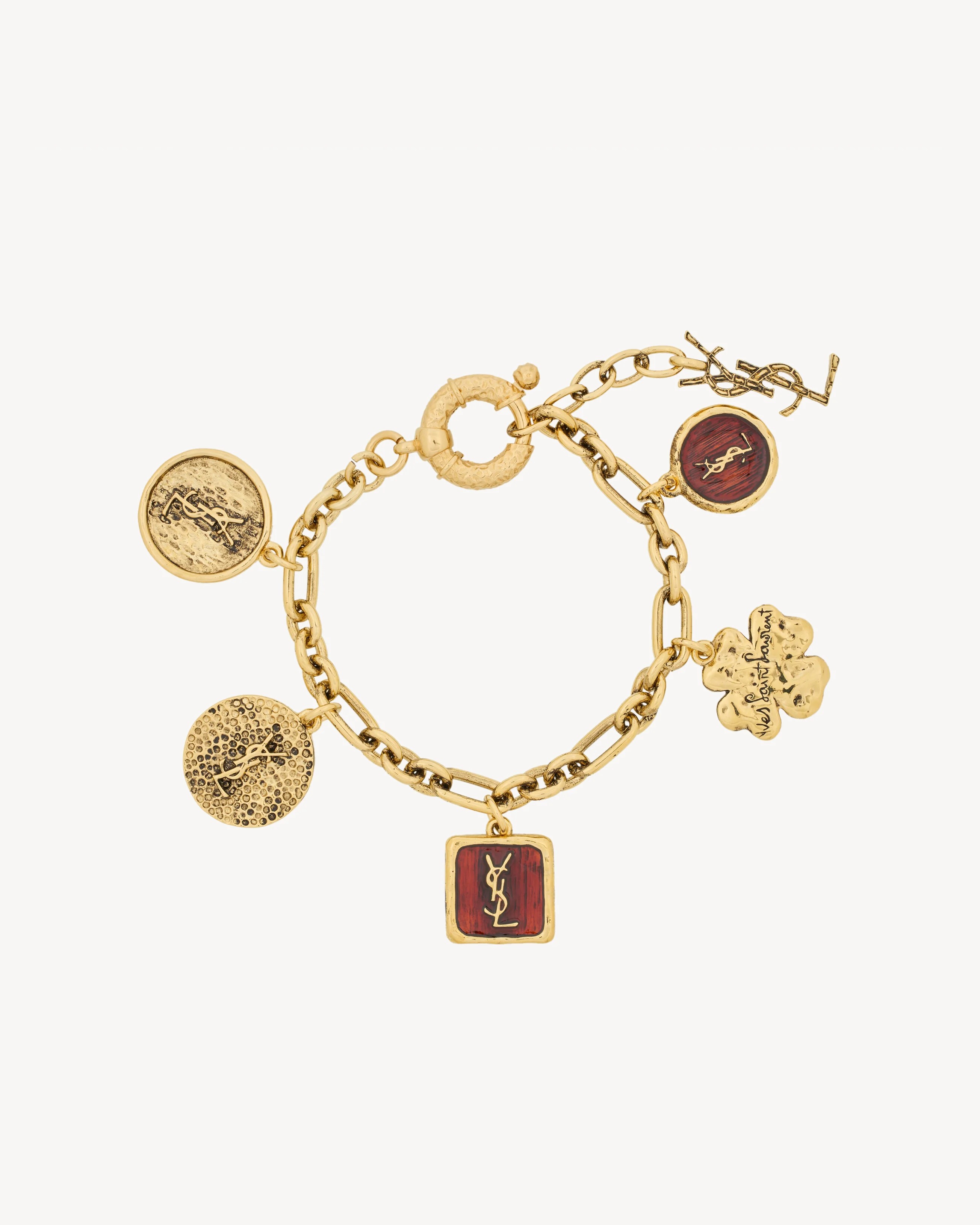 CASSANDRE CHARM BRACELET IN ENAMEL AND METAL - 1