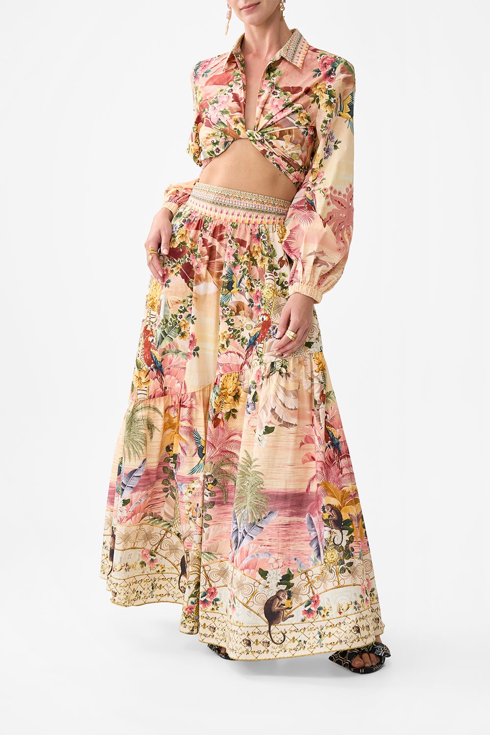 SKIRT WITH SHAPED SEAM - 2