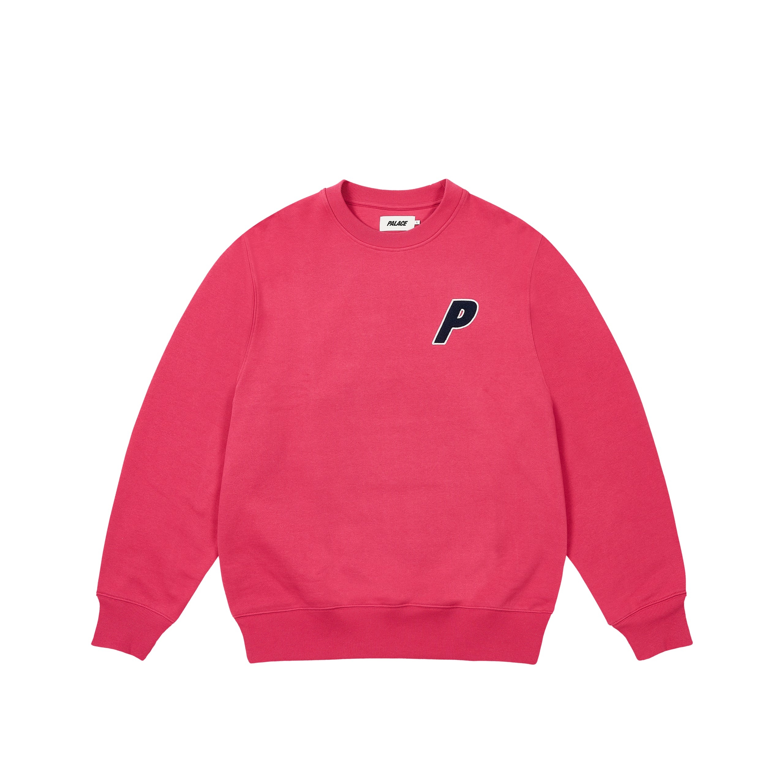 PALACE CHENILLE TRI-FERG CREW BERRY RED | REVERSIBLE