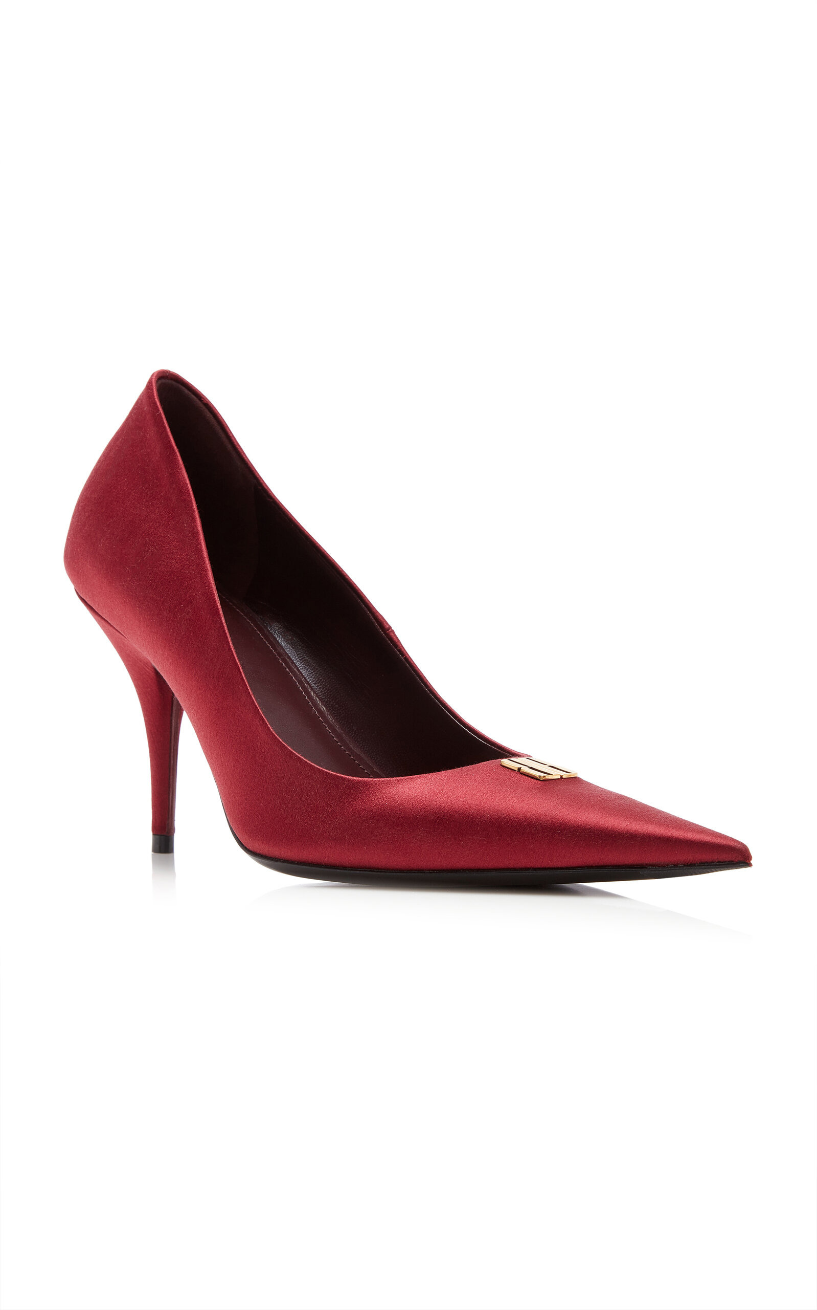 Avenue BB Satin Pumps burgundy - 2