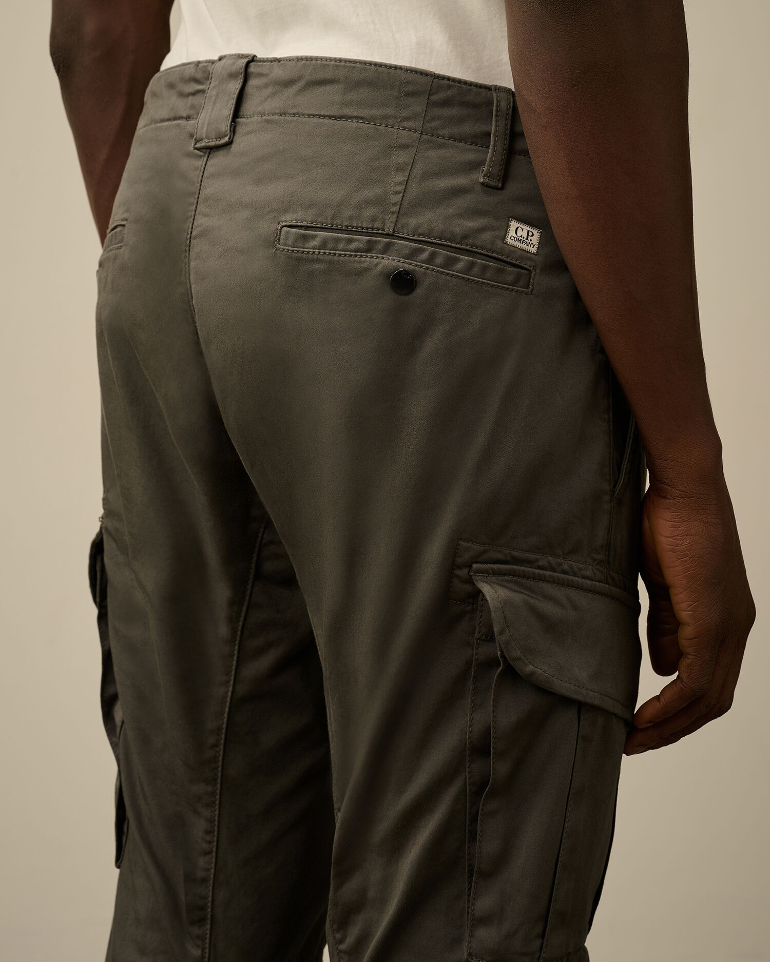 Stretch Sateen Cargo Lens Pants - 6