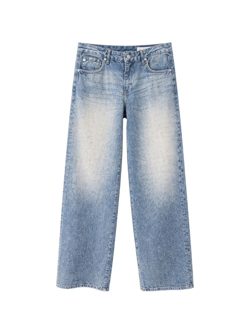 Adria embellished wide-leg jeans 1