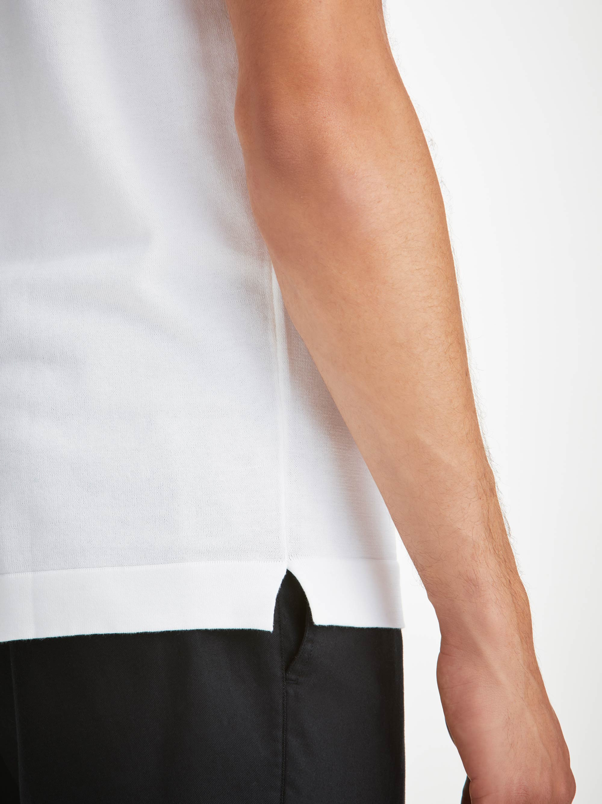 Men's Polo Shirt Jacob Sea Island Cotton White - 6