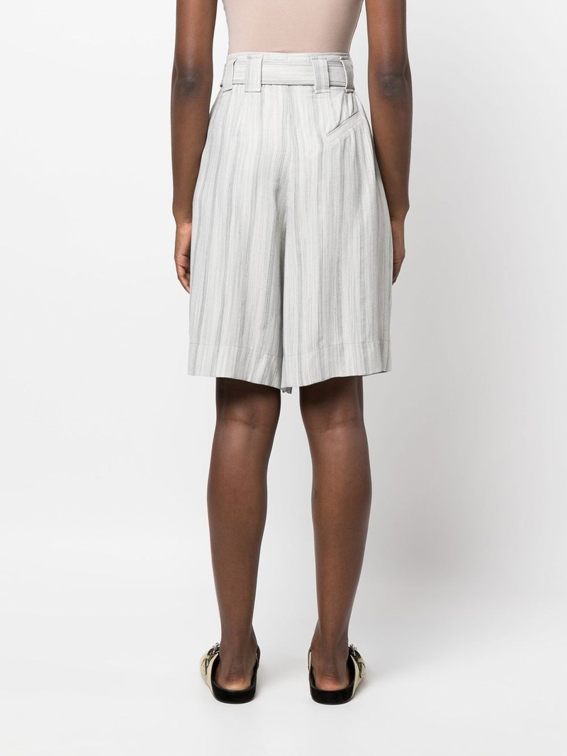 knee-length belted shorts 4