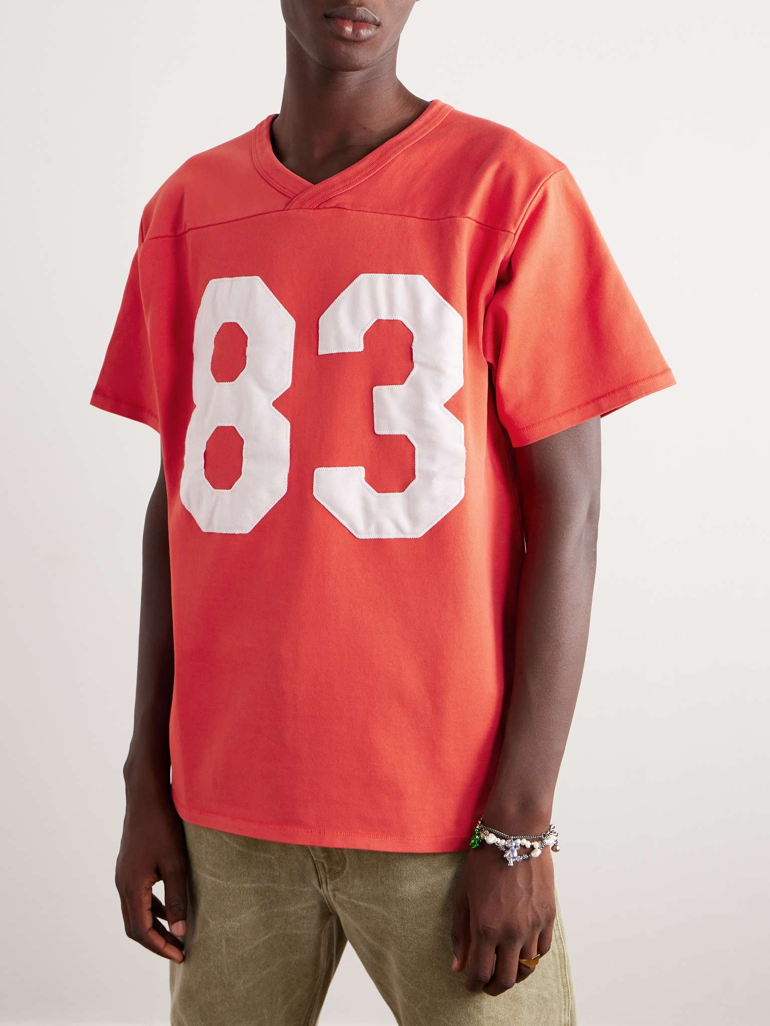 Appliquéd Cotton-Jersey T-Shirt - 3