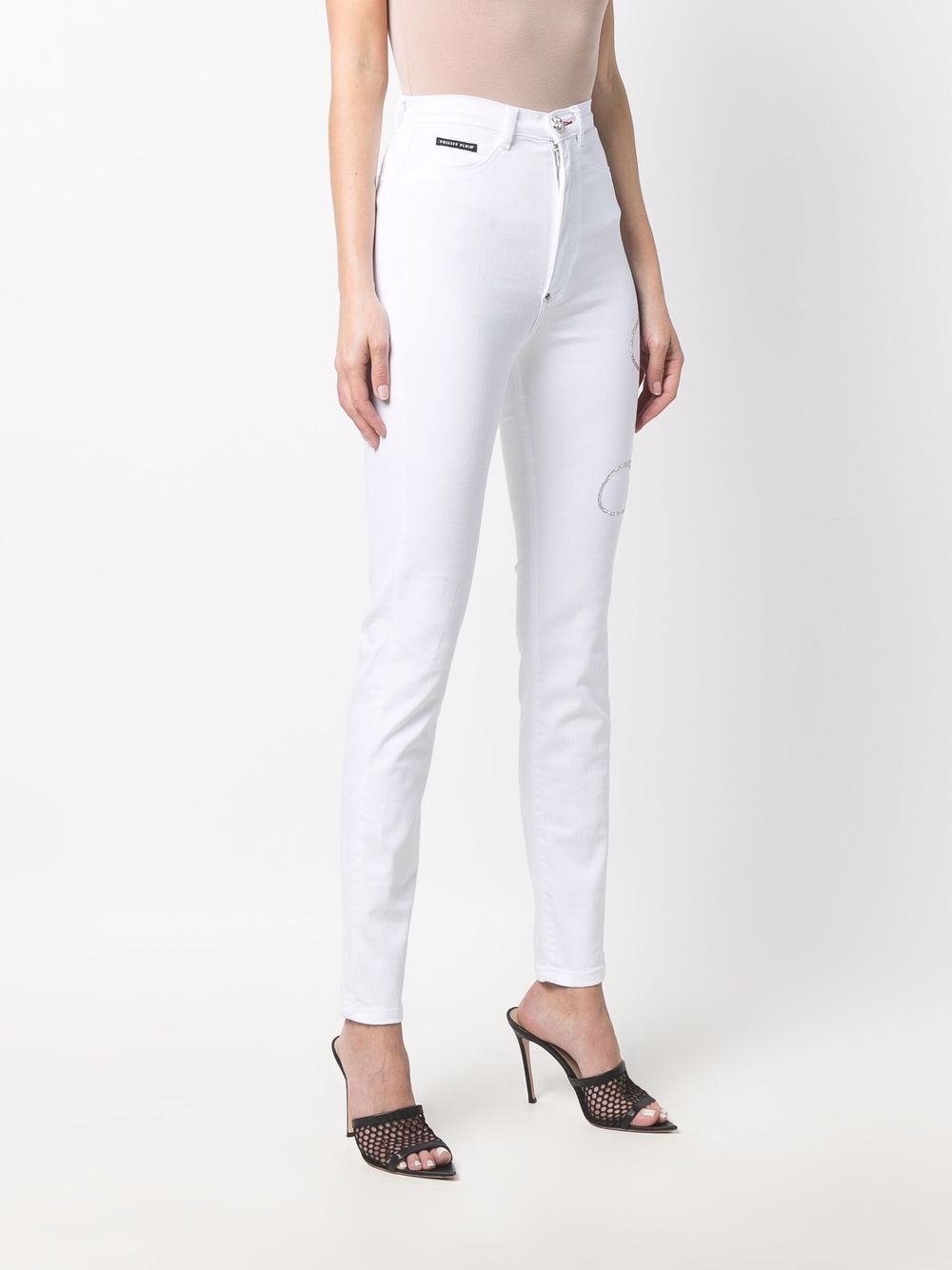 logo-print leg jeggings - 3