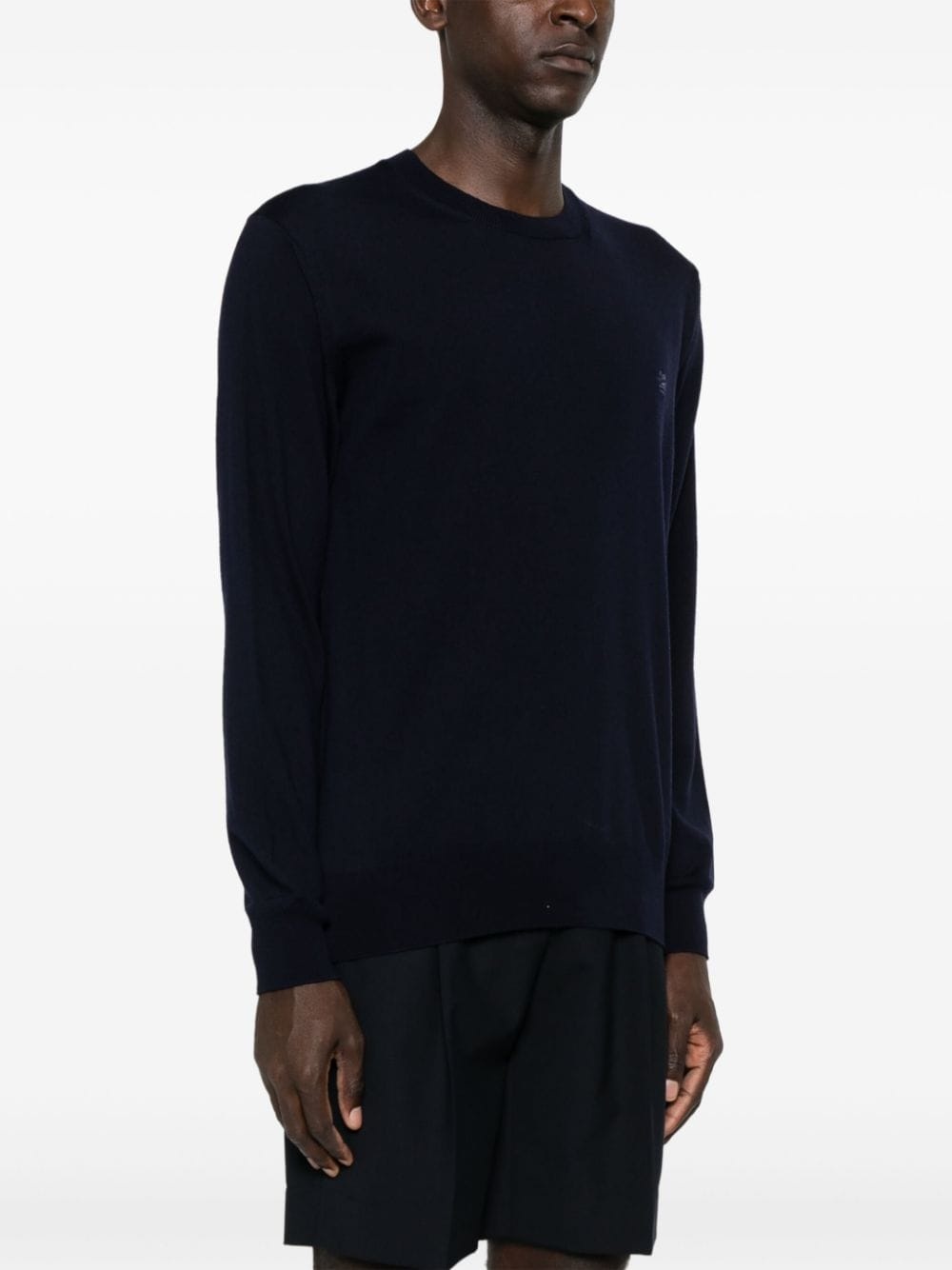 Pegaso-embroidered wool jumper - 3