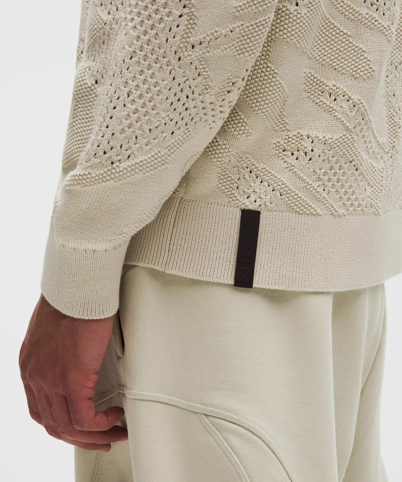 Cotton-Blend Knit Full-Zip Sweater *SLNSH Collection 5