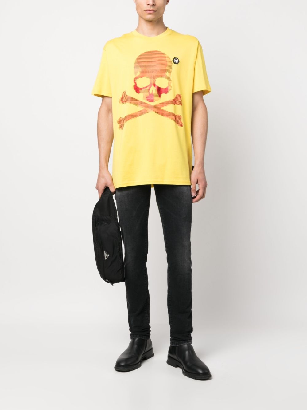 skull-print short-sleeve T-shirt - 2