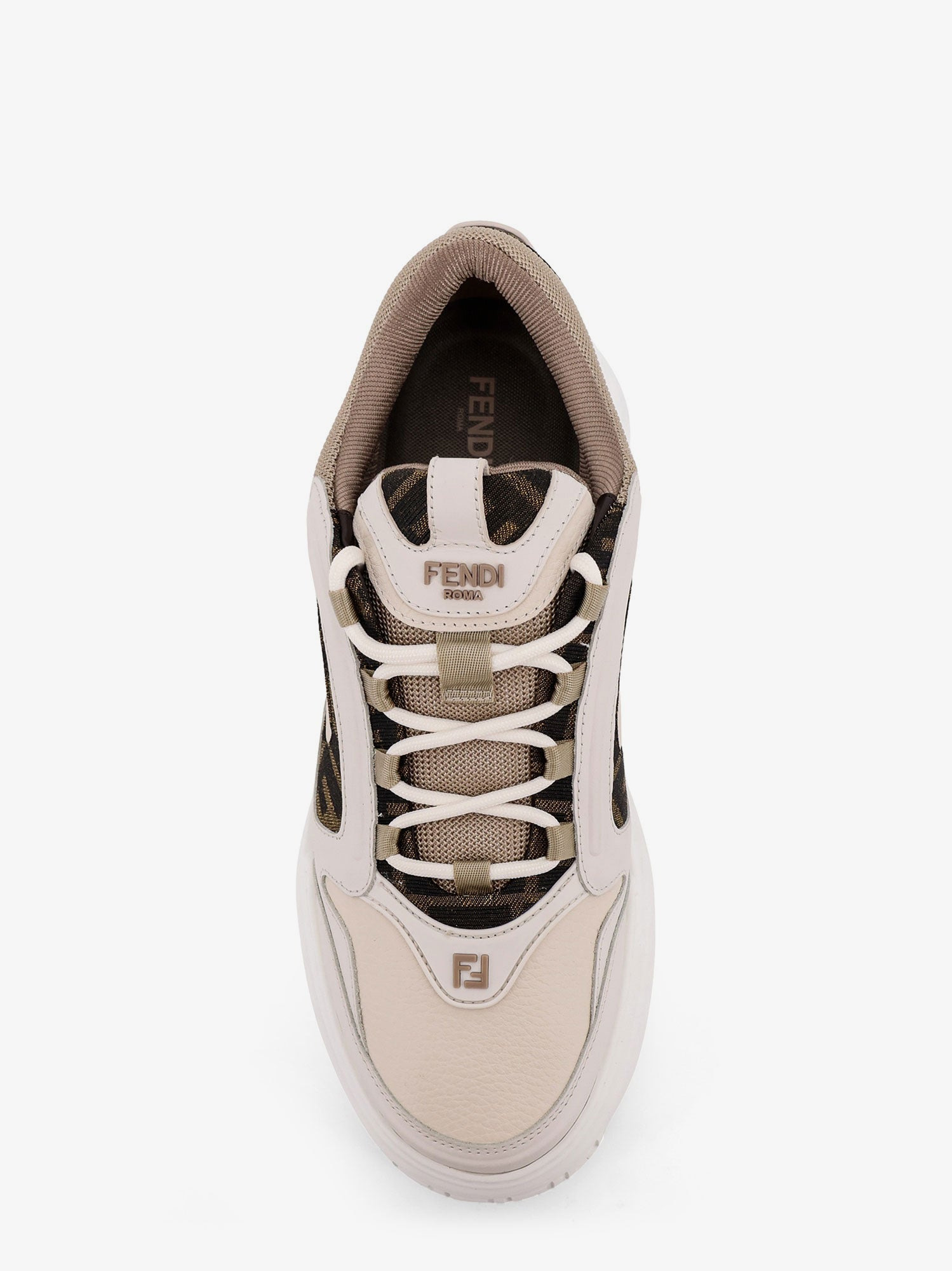 Fendi Fendi Force Low-Top Leather Sneakers - 5
